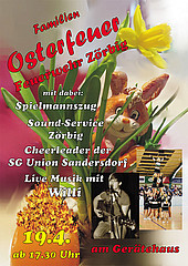 Flyer Osterfeuer der Ortsfeuerwehr Zörbig