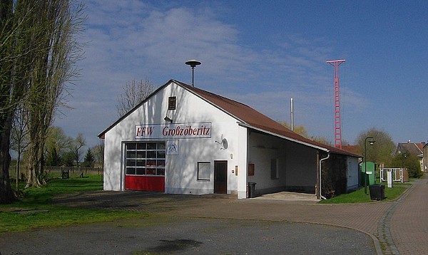 Vorderansicht der Feuerwache