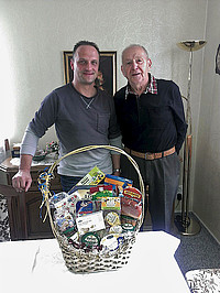 Ortswehrleiter Marco Pötzsch (links) mit Kamerad Helmut Riegel